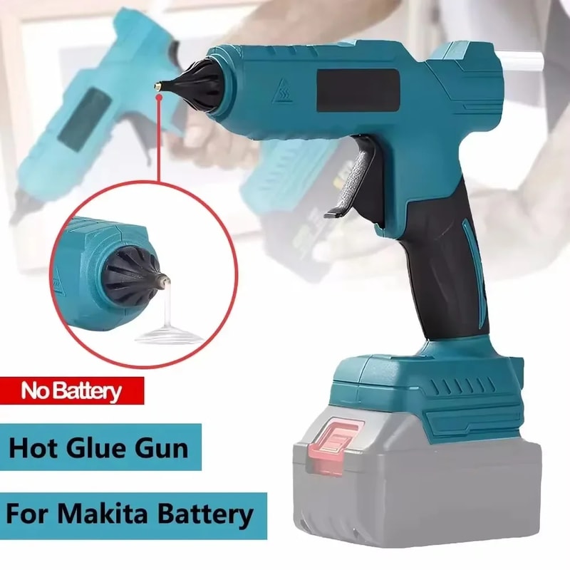 Durable Wireless Electric Melt Glue Gun Handheld Craft Tool Fast Heating With Glue Gun Holder For H 4