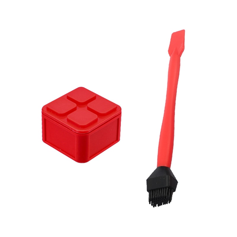 Portable DIY Silicone Glue Brush Kit for Woodworking, Sealable Lid Glue Applicator Set