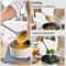 Silicone Kitchenware Set, Khaki Turner Spatula, Soup Spoon & Cooking Tools, Food Grade Utensils for Cooking and Serving