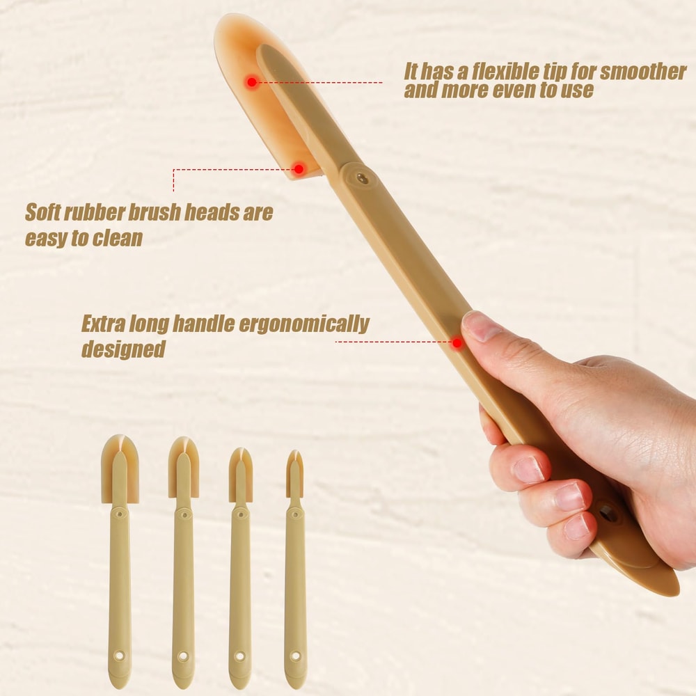 Extended Length Rubber Spatula Caulking Tool for Silicone Sealant