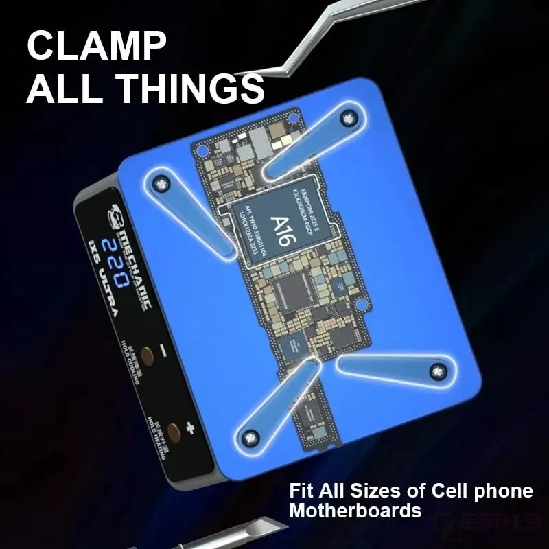 Preheating Platform for Motherboard Repair, Lightweight Ultra Universal Heating Clamp for Fast Layering