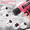 Pink Home Repair Tools Kit Set Power Tool Sets With Lithium Drill Magnetic Precision Bits Toolbox 3
