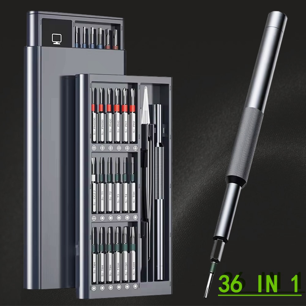 Magnetic Precision Screwdriver Kit, Tool Set for Glasses, Watches, PC, Computer Repairs with Bits