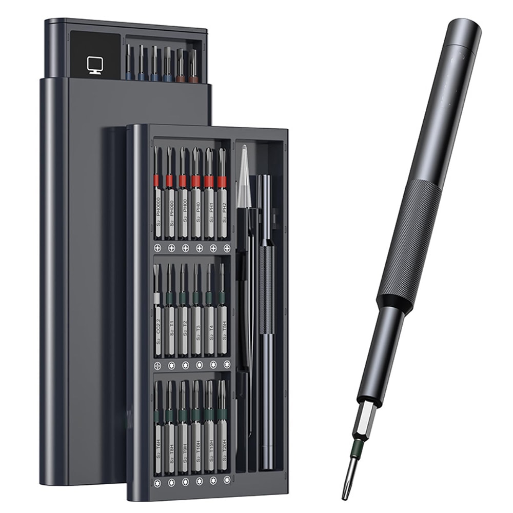 Magnetic Precision Screwdriver Kit, Tool Set for Glasses, Watches, PC, Computer Repairs with Bits