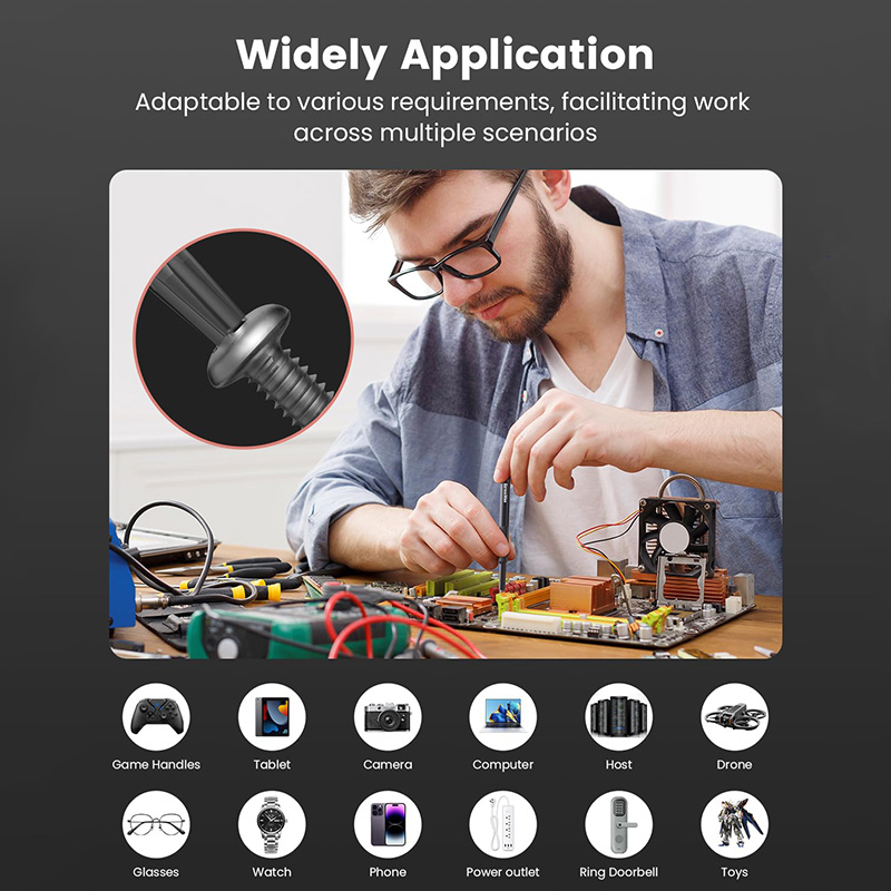 Magnetic Precision Screwdriver Kit, Tool Set for Glasses, Watches, PC, Computer Repairs with Bits