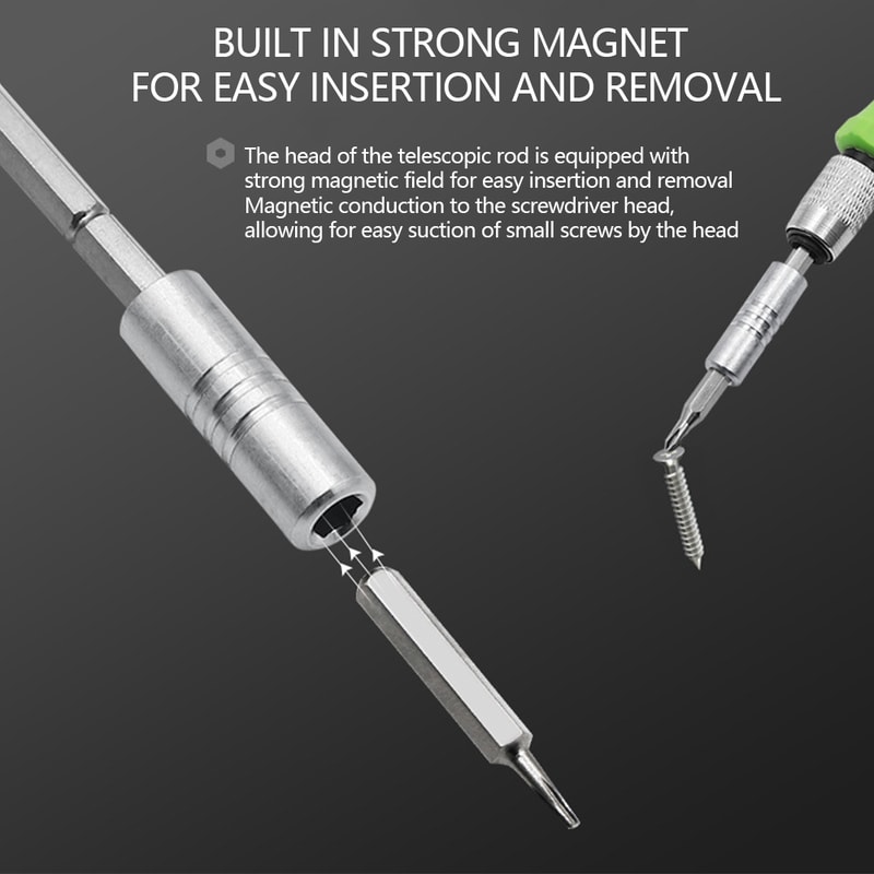 Precision Magnetic Manual Screwdriver Kit, Multifunctional Bits Set for Laptop Phone Repair