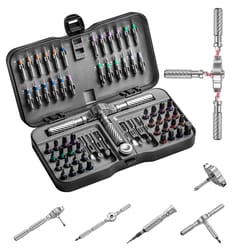 mini repair tool kit, multifunction ratchet screwdriver set, multi magnetic bits for pc and desk