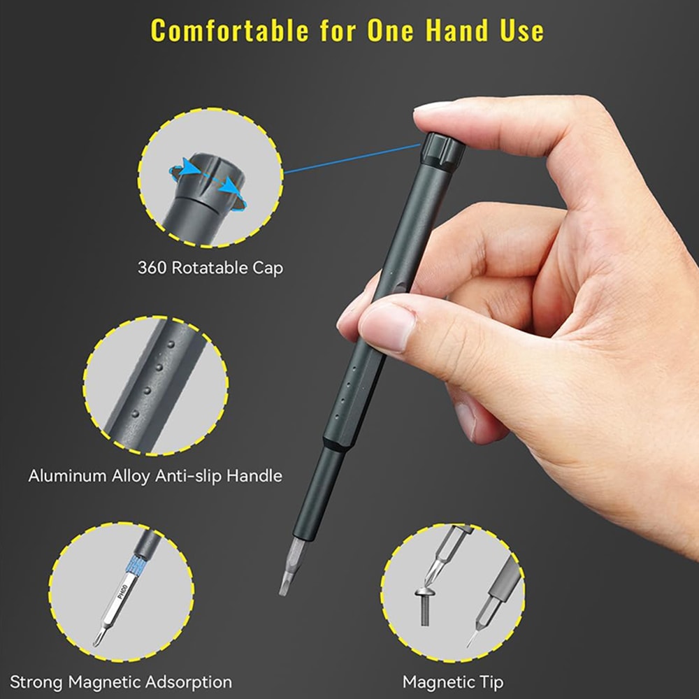 Magnetic Mini Screwdriver Set, Precision Small Screwdriver Kit, Portable Repair Tool