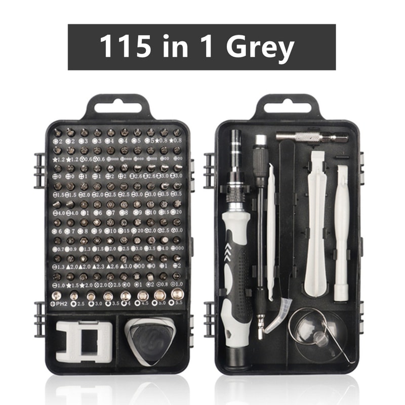 Magnetic Screwdriver Set With Torx Phillips Hex Bits For IPhones Xiaomi Watches PCs 8