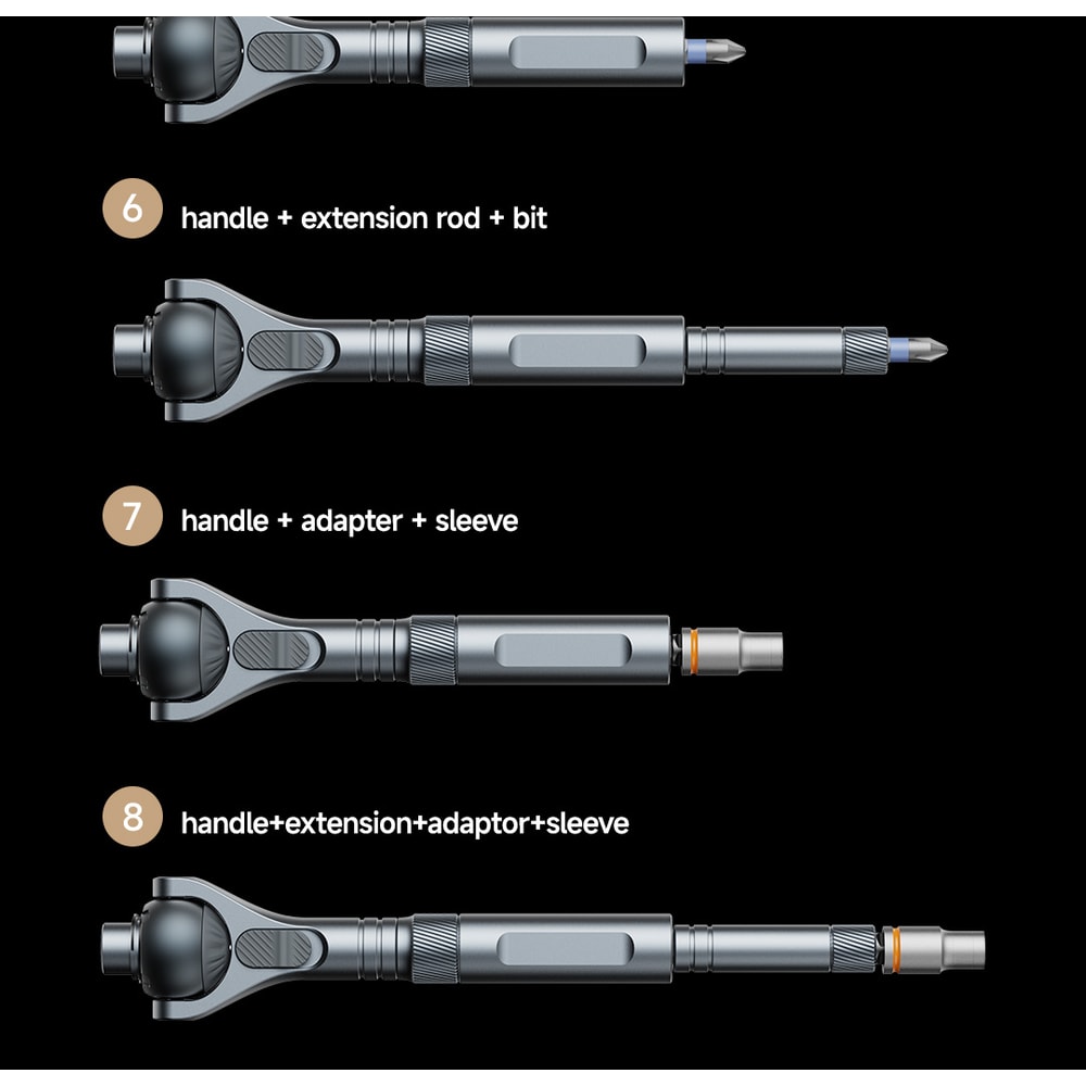 Mini Repair Tool Kit With MultiMagnetic Bits Multifunction Ratchet Screwdriver Set For IPhone PC Ho 3