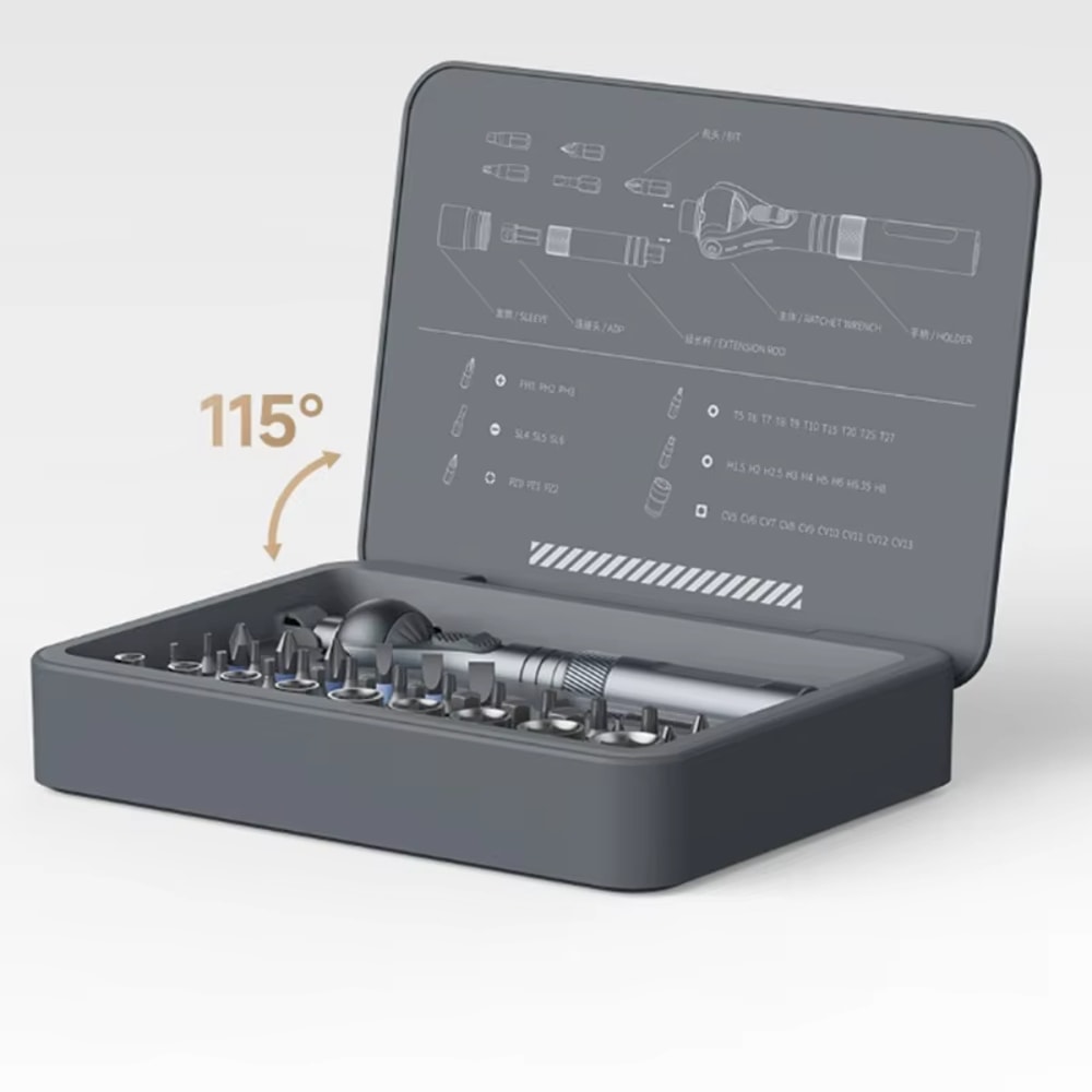 Mini Repair Tool Kit With MultiMagnetic Bits Multifunction Ratchet Screwdriver Set For IPhone PC Ho 5