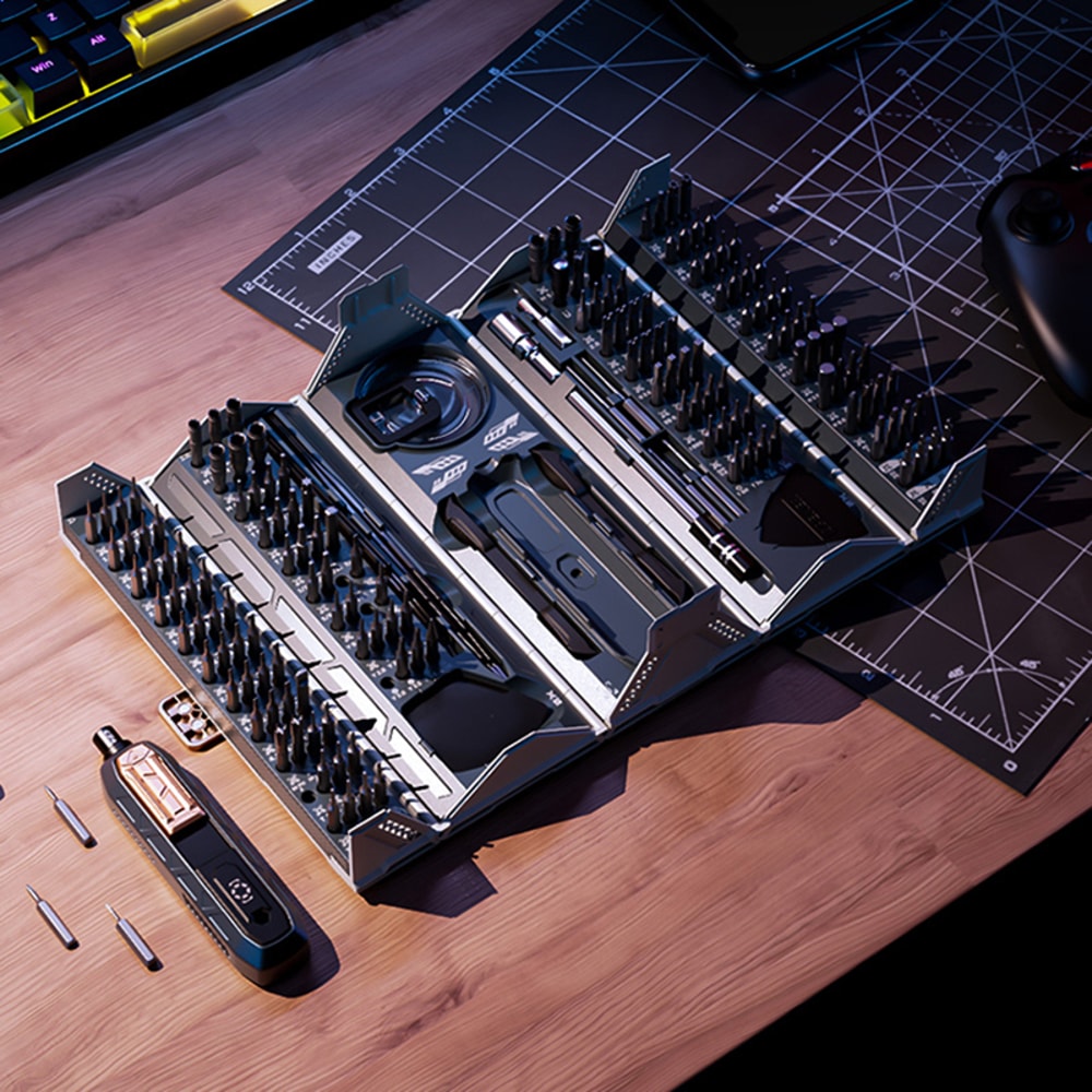 Precision Screwdriver Tool Set With CRV Magnetic Bits For Glasses And Electronics Repair 2