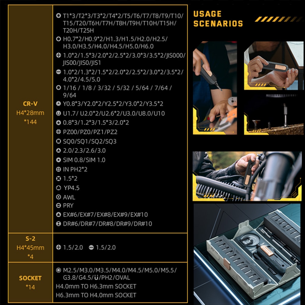 Precision Screwdriver Tool Set With CRV Magnetic Bits For Glasses And Electronics Repair 5