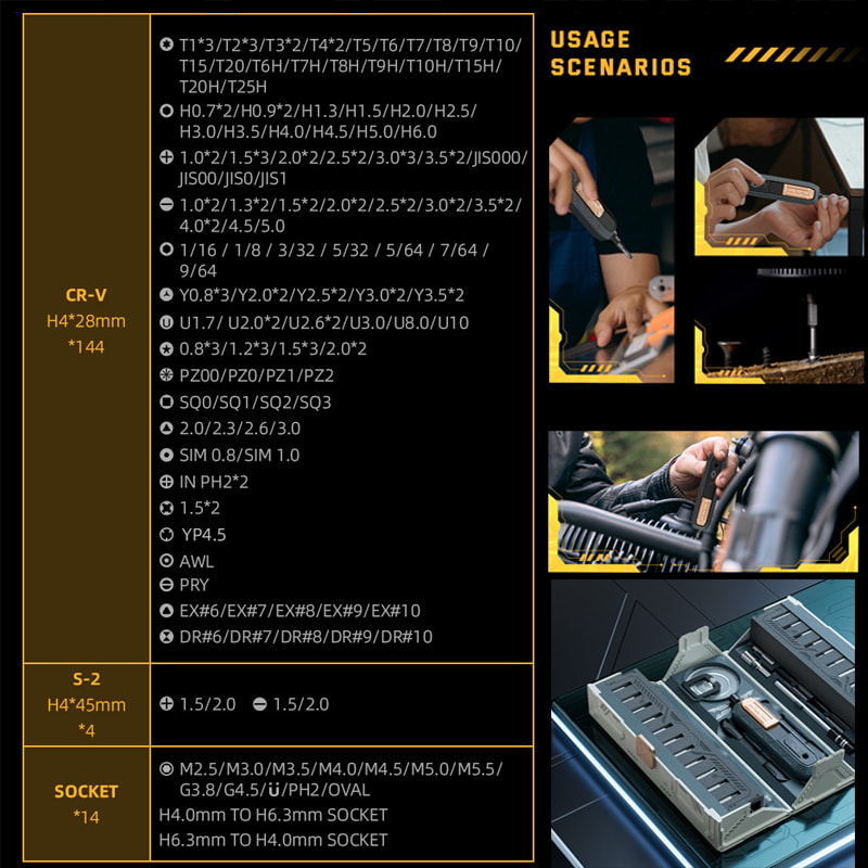 Precision Screwdriver Tool Set With CRV Magnetic Bits For Glasses And Electronics Repair 5