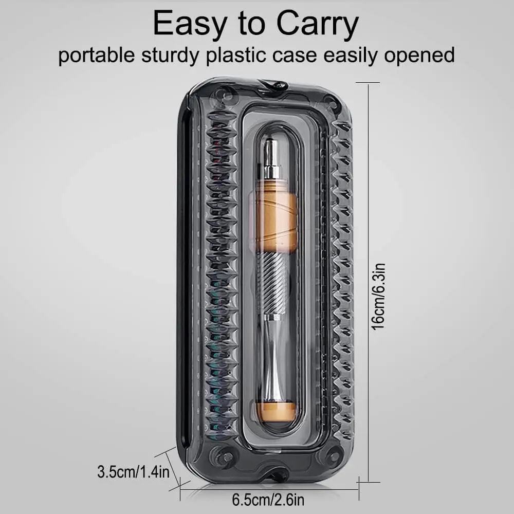 Screwdriver Set with Magnetic Steel Torx, Phillips Bits, Low Gravity Handle for PC, iPhone Repairs