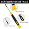 Tool Kit with Different Size Flathead and Philips Screwdrivers for Electronics, Jewelry, and Watch Repair