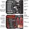 Hand Tools for Daily Use, Home Repair Tool Kit with Wrenches, Socket and Trolley Case