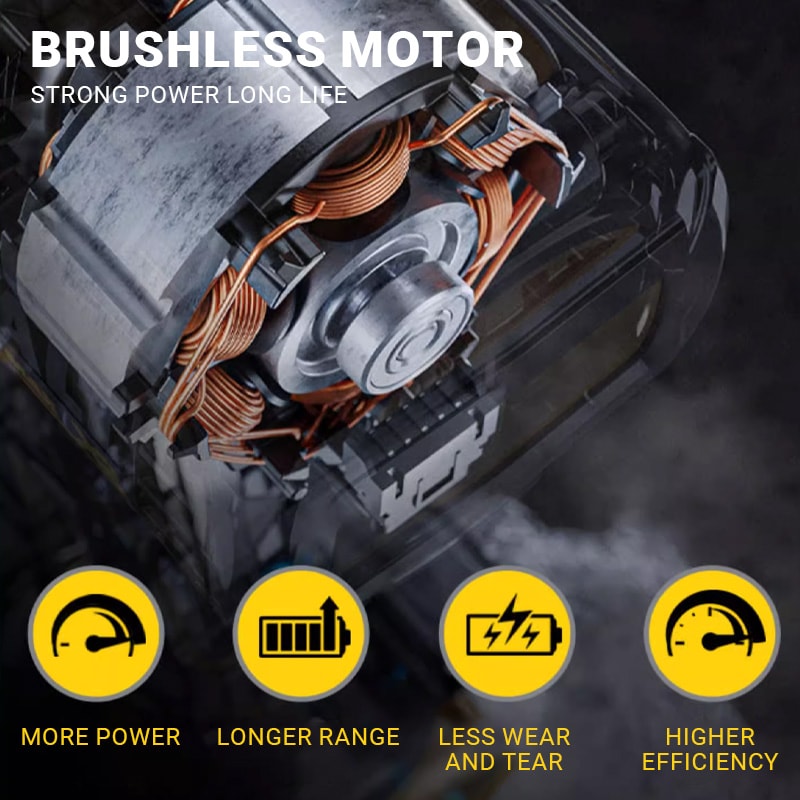 High Torque Brushless Impact Gun Wireless Impact Wrench Universal Battery Electric Tools 1