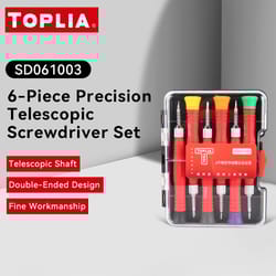 durable multi-size tool kit, precision extendable screwdriver set for electronics and repairs