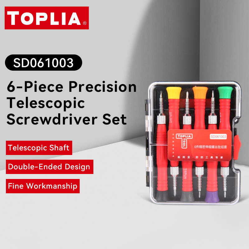 Durable Multi-Size Tool Kit, Precision Extendable Screwdriver Set for Electronics and Repairs