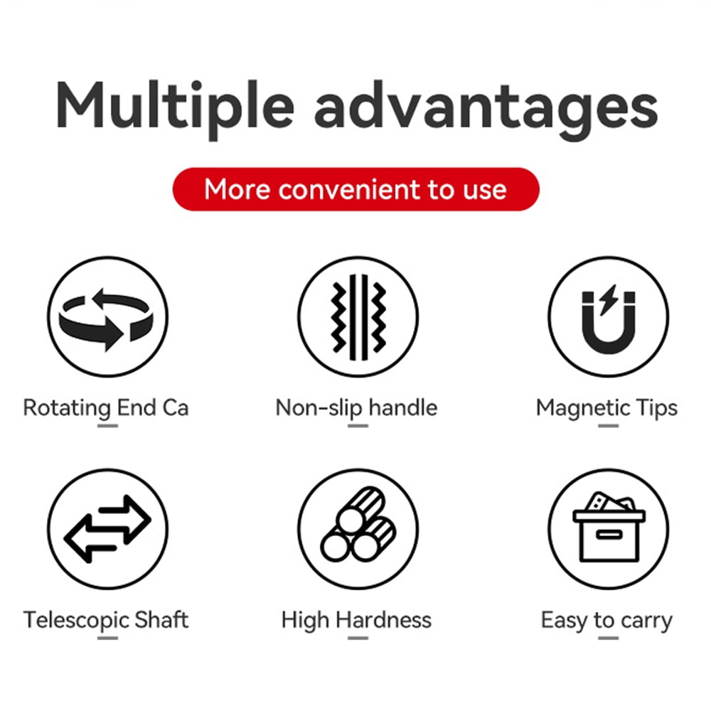 Durable Multi-Size Tool Kit, Precision Extendable Screwdriver Set for Electronics and Repairs