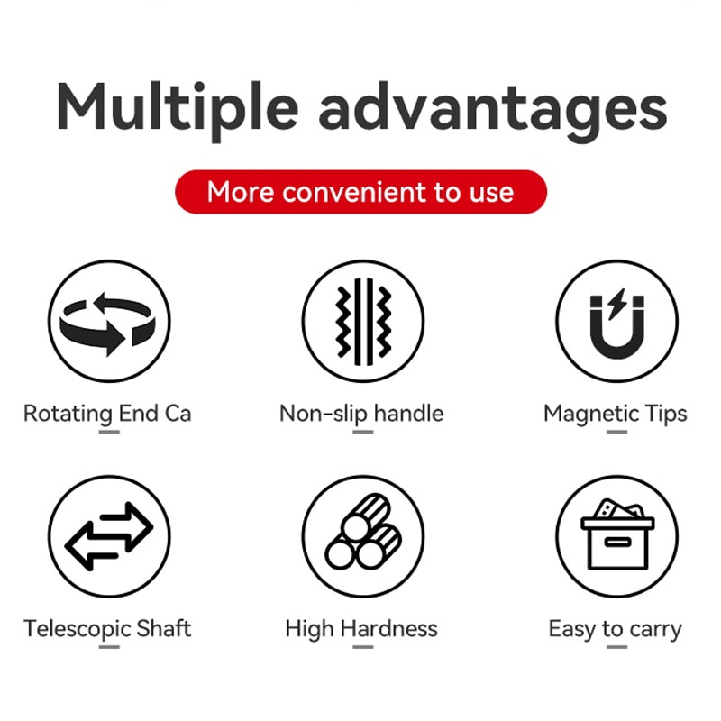 Durable Multi-Size Tool Kit, Precision Extendable Screwdriver Set for Electronics and Repairs