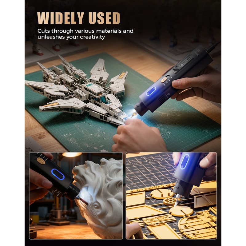 DIY Electric Cutting Tool Ultrasonic Knife With Overheat Protection For Grinding And Carving 2