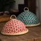 Eco-Friendly Handwoven Rattan Food Cover with Lid, Insect-Proof Table Protector for Fruits, Bread, Storage Dome