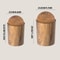 Office Wastebasket With Swing Lid Imitation Wood Kitchen Garbage Container Bin For Home Bathroom 4