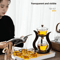 Magnetic Flow Semi-Automatic Glass Teapot Set, Lazy Kung Fu Drip Heat Resistant Tea Set Gift