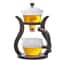 Magnetic Flow Semi-Automatic Glass Teapot Set, Lazy Kung Fu Drip Heat Resistant Tea Set Gift