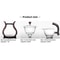 Magnetic Flow Semi-Automatic Glass Teapot Set, Lazy Kung Fu Drip Heat Resistant Tea Set Gift