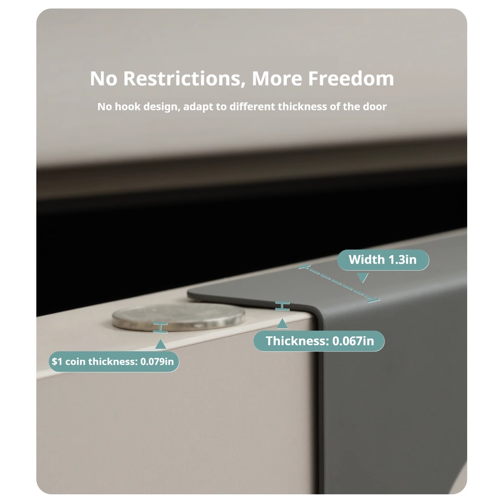 PunchFree Triangular Door Hook Wall Mounted Hanger for Coats, Hats, Bags, and More!