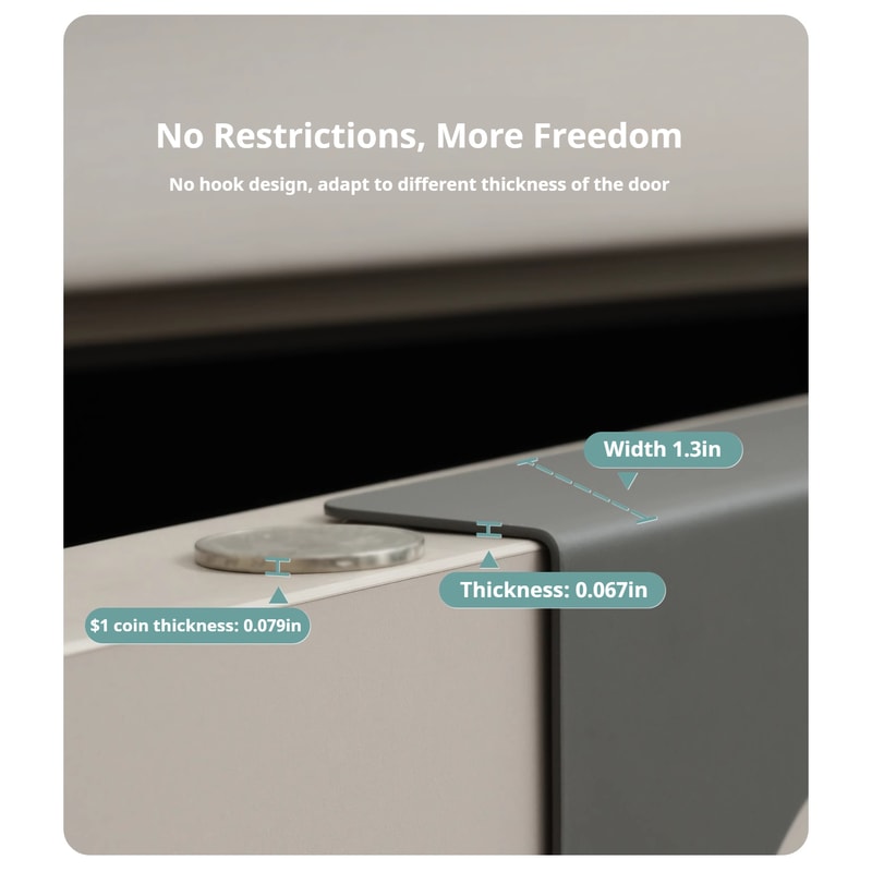 PunchFree Triangular Door Hook Wall Mounted Hanger for Coats, Hats, Bags, and More!