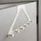 PunchFree Triangular Door Hook Wall Mounted Hanger for Coats, Hats, Bags, and More!