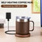 Double Layer Food Grade Self-Heating Coffee Mug USB Warmer with Thermostat for Gifts