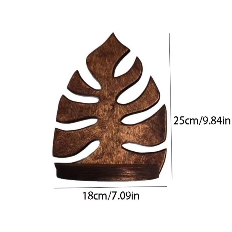 Wooden Wall Decoration Crafts, Creative Wall Mounted Storage Rack, Modern Retro Plant Wall Hanging for Home Indoor Use