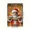 Christmas New Year Decoration Santa Claus Window Cover Indoor Outdoor Party Supplies Polyester Phot 1