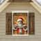 Christmas New Year Decoration Santa Claus Window Cover Indoor Outdoor Party Supplies Polyester Phot 4