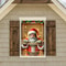 Christmas New Year Decoration Santa Claus Window Cover Indoor Outdoor Party Supplies Polyester Phot 4
