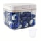 Pod Storage Container, Laundry Pod Holder Compatible with Tide, Powder Containers with Pop up Lid and Scoop Organizer
