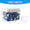 Pod Storage Container, Laundry Pod Holder Compatible with Tide, Powder Containers with Pop up Lid and Scoop Organizer