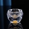 Double Bottom Glass Tea Cup Luxury Crystal Vodka Shot Glass Sake Teacup Bar Glass With Gold Foil 6