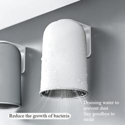 keep the bathroom tidy with stainless steel mouthwash cup, non-perforated toothbrush holder, and toiletries storage box