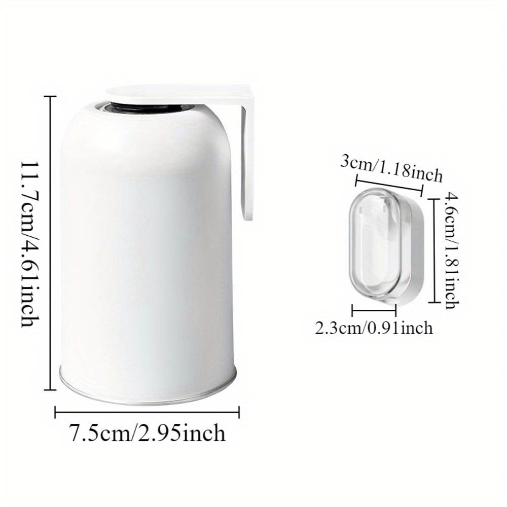 Keep The Bathroom Tidy With Stainless Steel Mouthwash Cup NonPerforated Toothbrush Holder And Toile 2