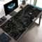 Rubber Anti-slip Gaming Keyboard Mousepads, Large Computer Office Table Mats, Black Circuit Board Pattern Mouse Pad