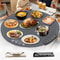 Portable Electric Food Warming Mat Silicone Round Tray With Fast Heating Temperature Control 0