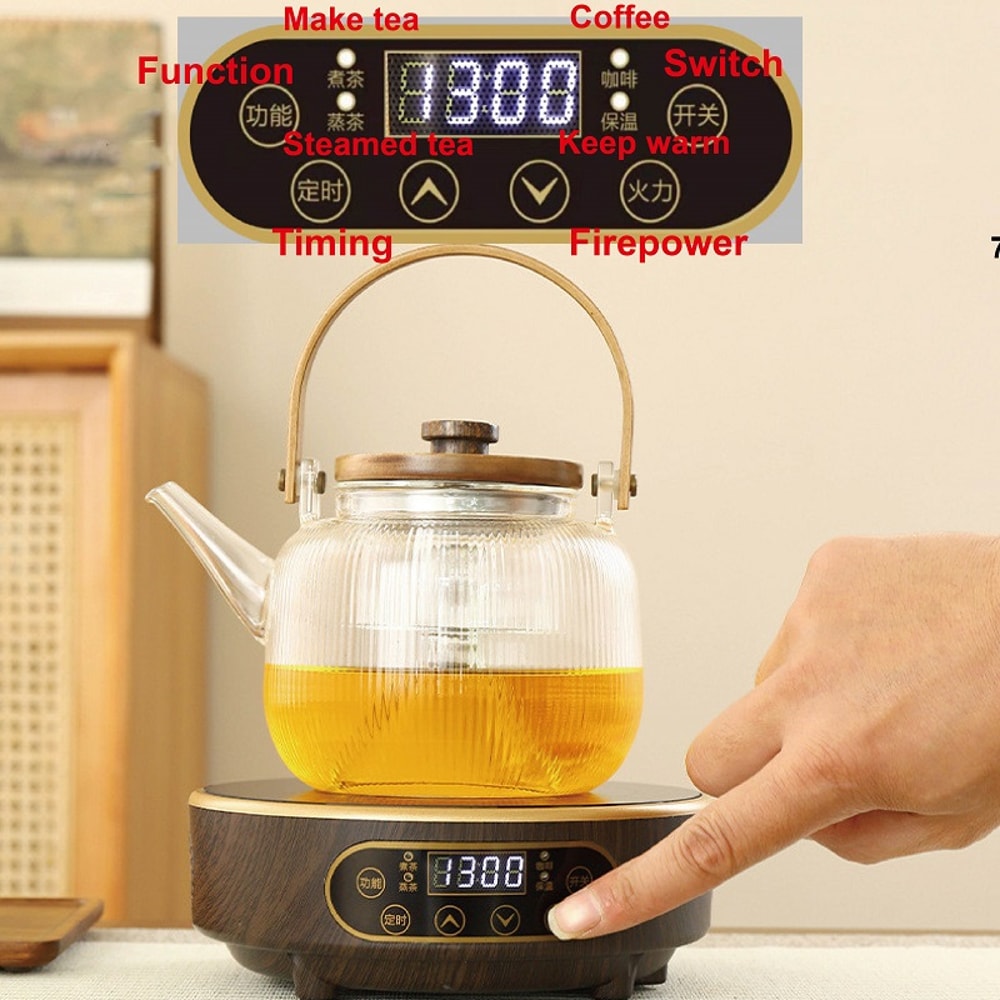 Electric Hot Plate Heater Stove, Gear Heating Furnace Mini Tea Maker