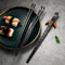 Alloy Chopsticks Black Sushi Sticks For Food Noodles Kitchen Tableware 3
