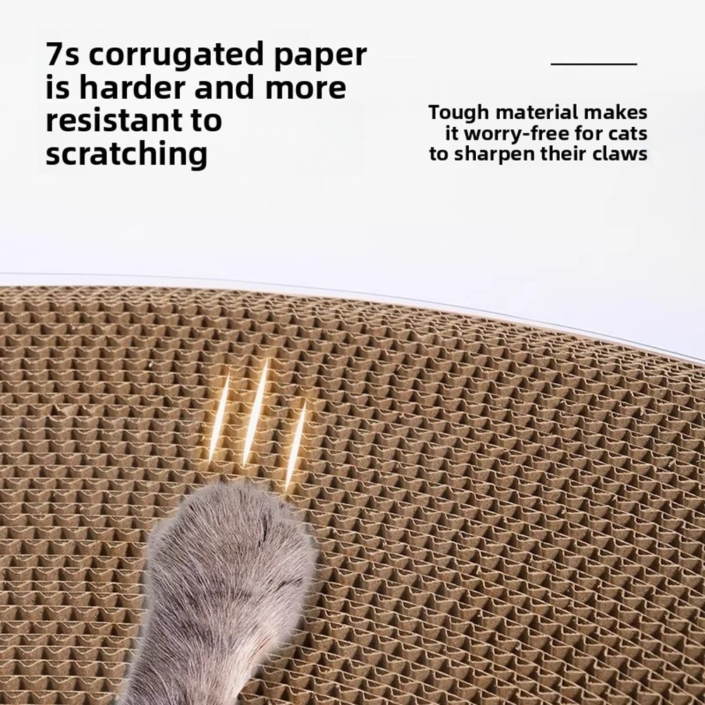 Cat Bed, Scratching Pad & Burrowing Tunnel Toy for Cats